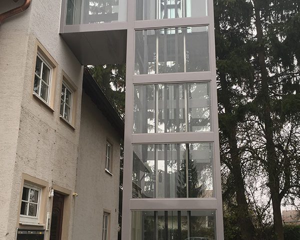 Homelift Aufzug, Außen, Parsdorf, GMS Service Aufzug