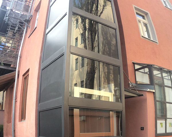 Homelift Aufzug, Außen, Parsdorf, GMS Service Aufzug